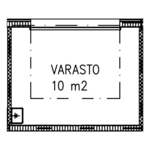 Pohjapiirros tila 10m2 Ojangonkuja 4